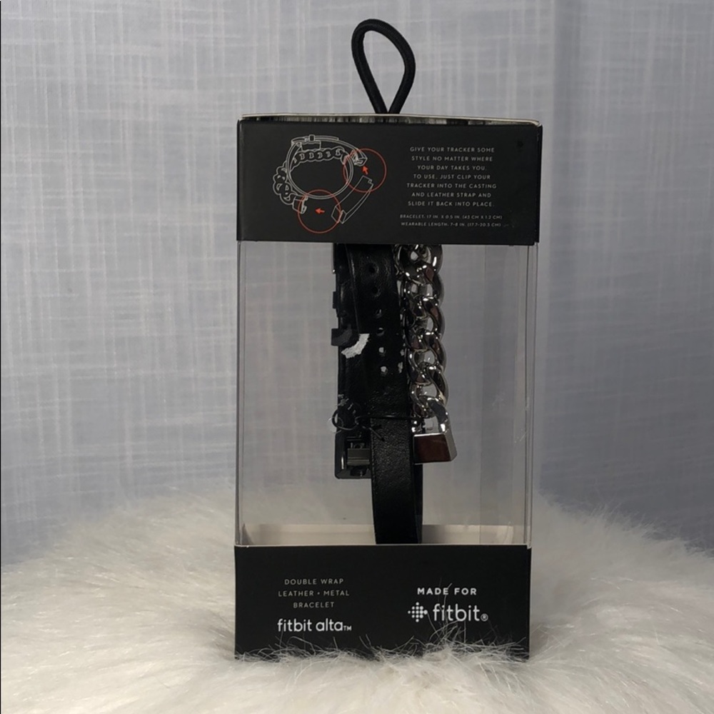 Simply Vera Wang Double Wrap Leather Metal Fitbit - Picture 5 of 8